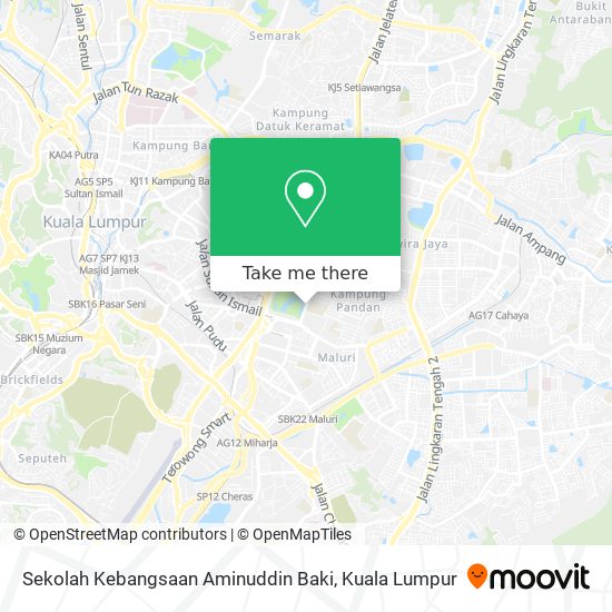 Sekolah Kebangsaan Aminuddin Baki map