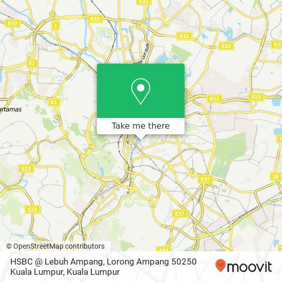 Peta HSBC @ Lebuh Ampang, Lorong Ampang 50250 Kuala Lumpur