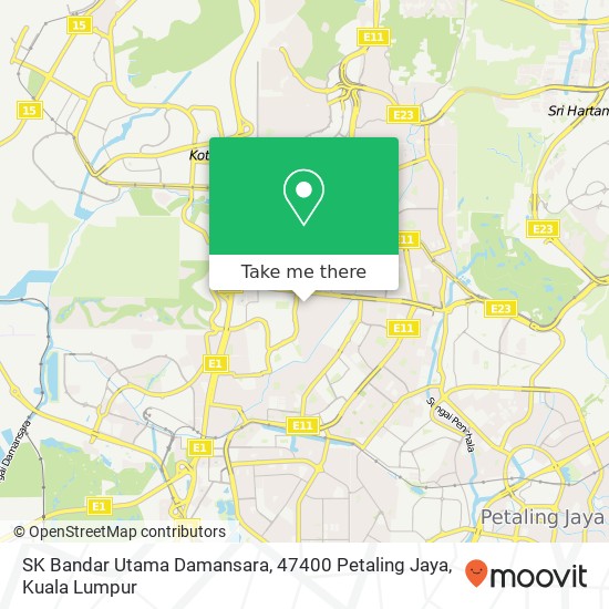 SK Bandar Utama Damansara, 47400 Petaling Jaya map