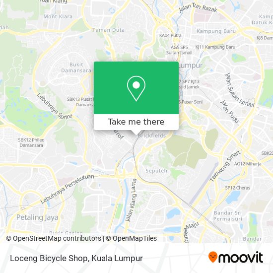 Loceng Bicycle Shop map