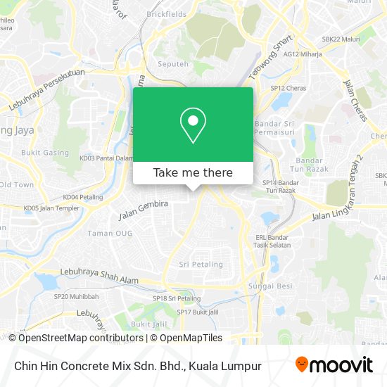 Chin Hin Concrete Mix Sdn. Bhd. map