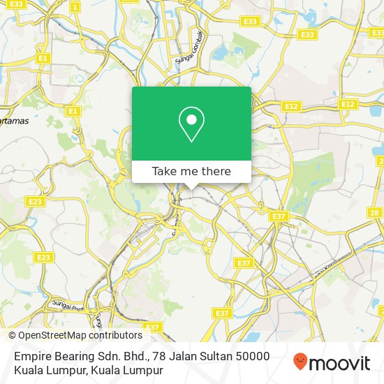 Empire Bearing Sdn. Bhd., 78 Jalan Sultan 50000 Kuala Lumpur map