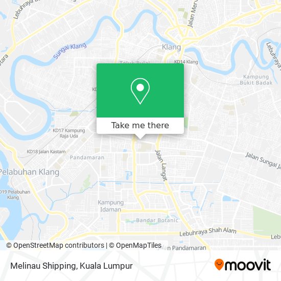 Melinau Shipping map