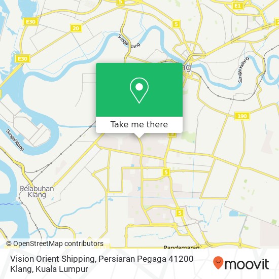 Vision Orient Shipping, Persiaran Pegaga 41200 Klang map