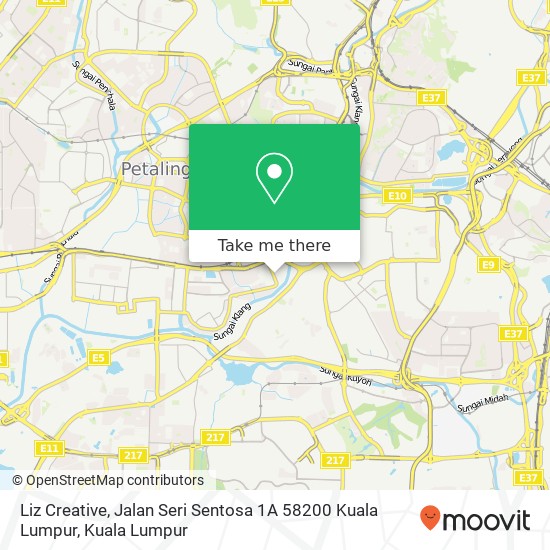 Liz Creative, Jalan Seri Sentosa 1A 58200 Kuala Lumpur map