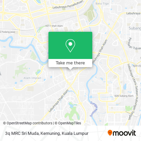 3q MRC Sri Muda, Kemuning map