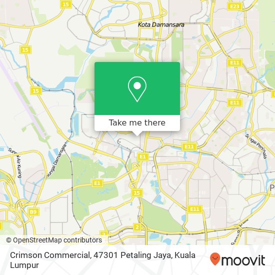 Crimson Commercial, 47301 Petaling Jaya map