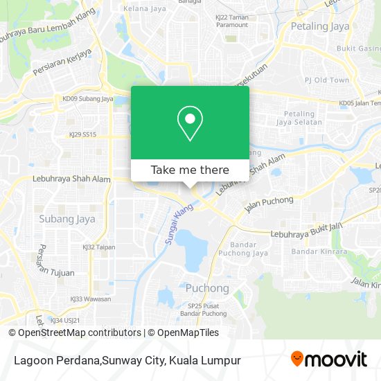 Lagoon Perdana,Sunway City map