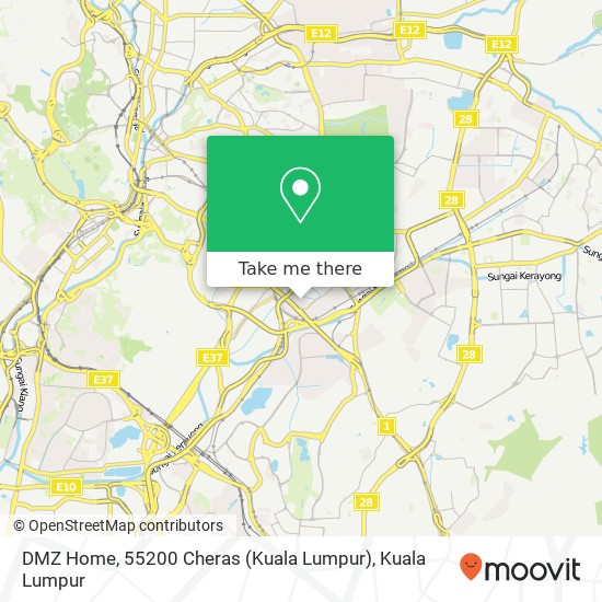 Peta DMZ Home, 55200 Cheras (Kuala Lumpur)