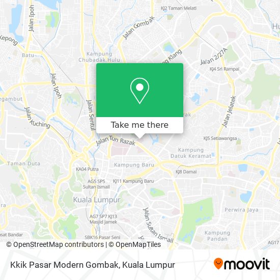 Kkik Pasar Modern Gombak map
