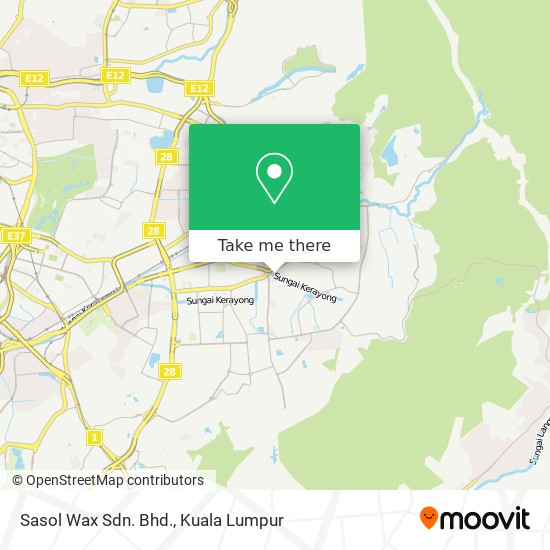 Sasol Wax Sdn. Bhd. map