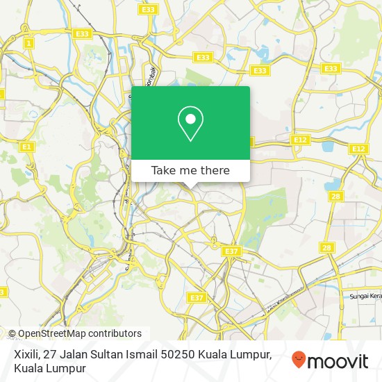 Xixili, 27 Jalan Sultan Ismail 50250 Kuala Lumpur map