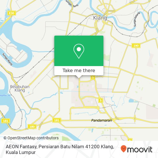 AEON Fantasy, Persiaran Batu Nilam 41200 Klang map