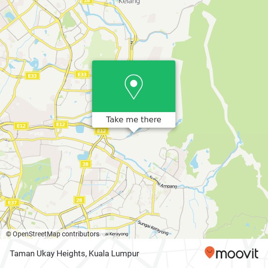 Taman Ukay Heights map