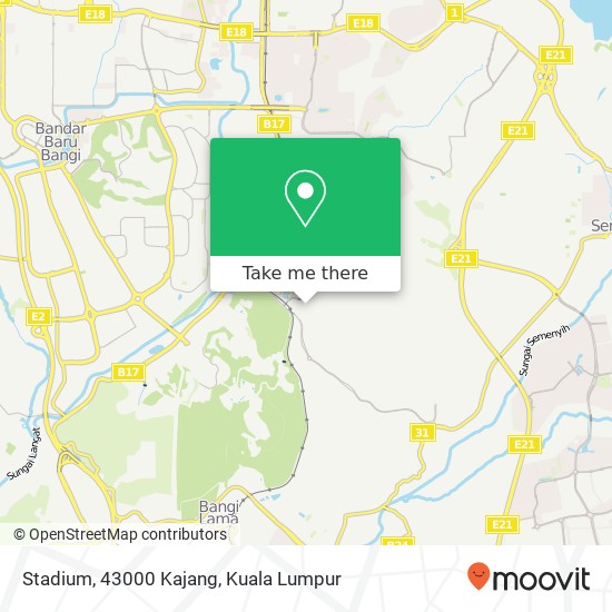 Stadium, 43000 Kajang map