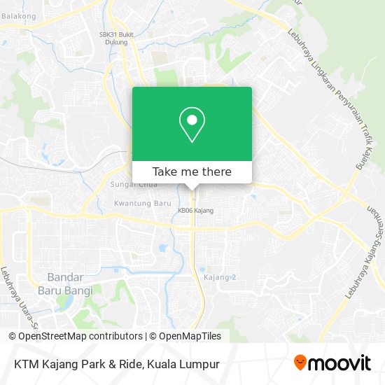 KTM Kajang Park & Ride map