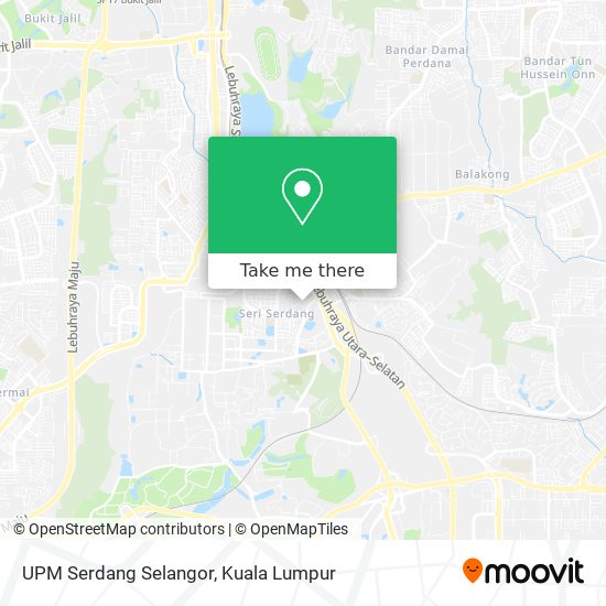 UPM Serdang Selangor map