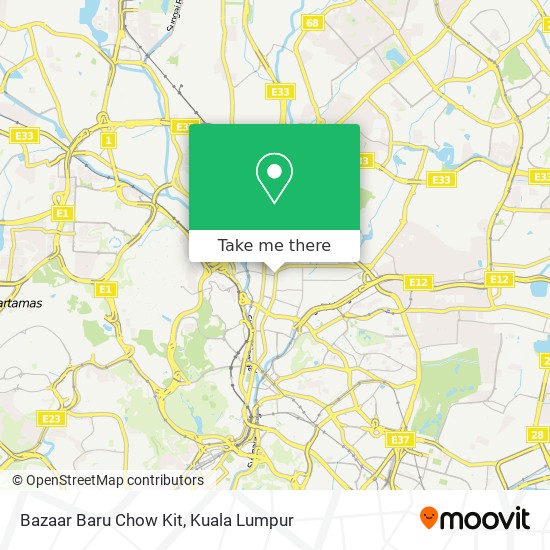 Bazaar Baru Chow Kit map