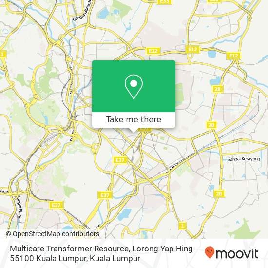 Peta Multicare Transformer Resource, Lorong Yap Hing 55100 Kuala Lumpur