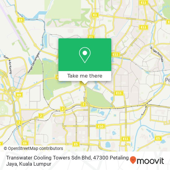 Peta Transwater Cooling Towers Sdn Bhd, 47300 Petaling Jaya