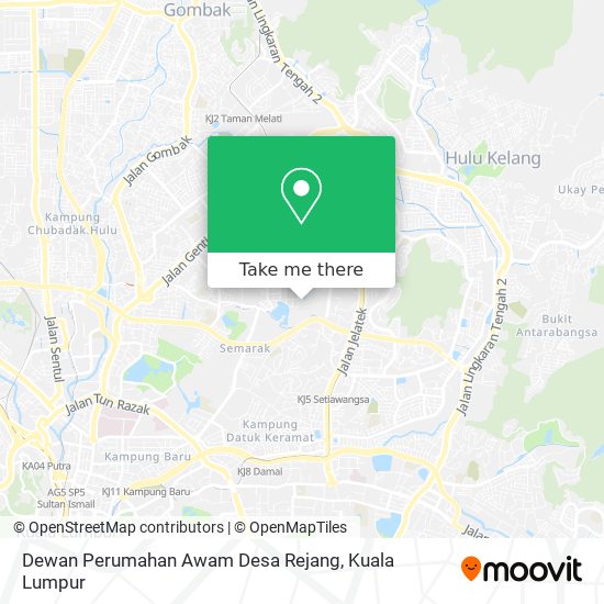 Dewan Perumahan Awam Desa Rejang map