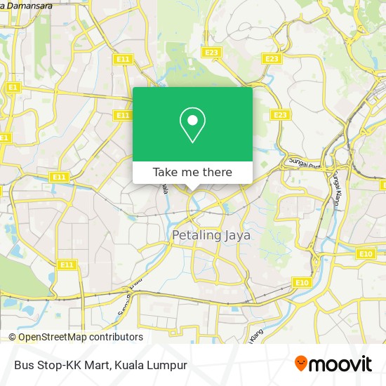 Bus Stop-KK Mart map