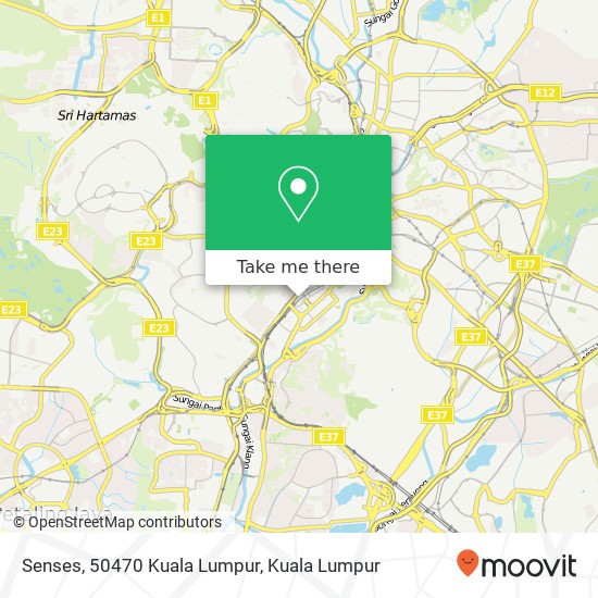 Senses, 50470 Kuala Lumpur map