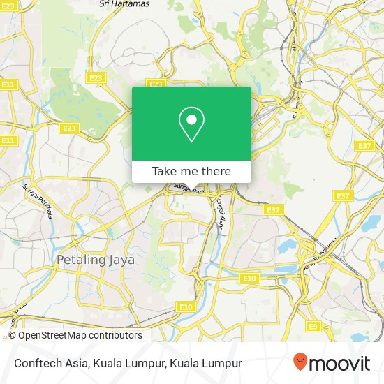 Conftech Asia, Kuala Lumpur map