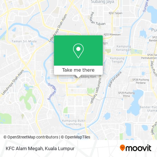 Peta KFC Alam Megah