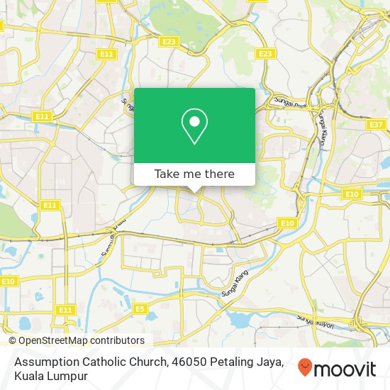 Assumption Catholic Church, 46050 Petaling Jaya map