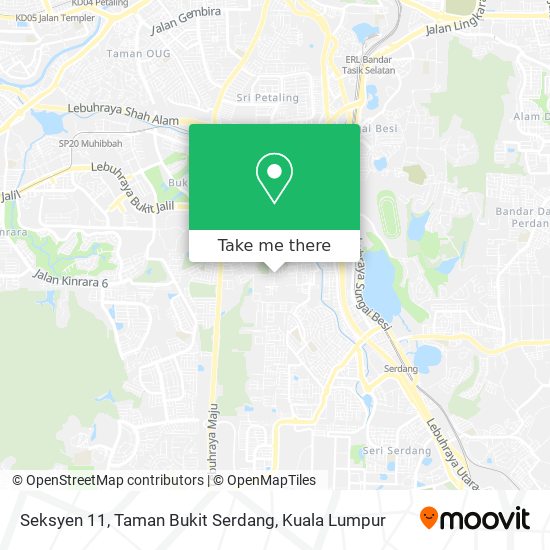 Seksyen 11, Taman Bukit Serdang map