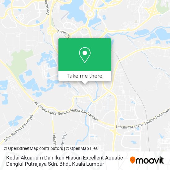 Peta Kedai Akuarium Dan Ikan Hiasan Excellent Aquatic Dengkil Putrajaya Sdn. Bhd.