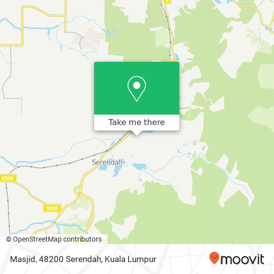 Masjid, 48200 Serendah map