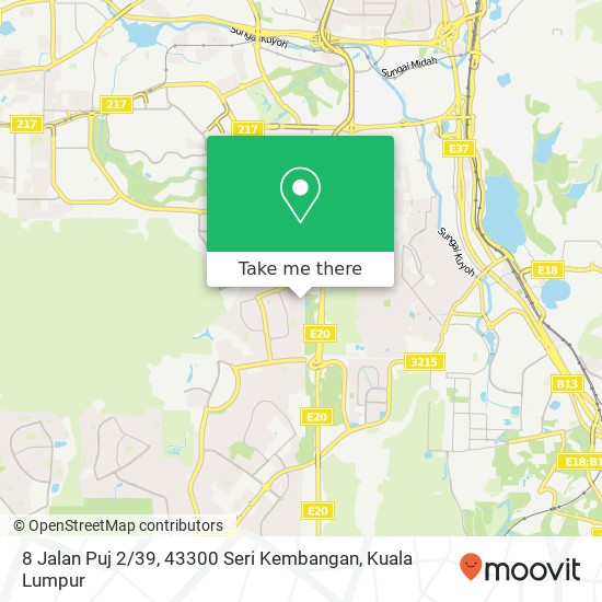 Peta 8 Jalan Puj 2 / 39, 43300 Seri Kembangan