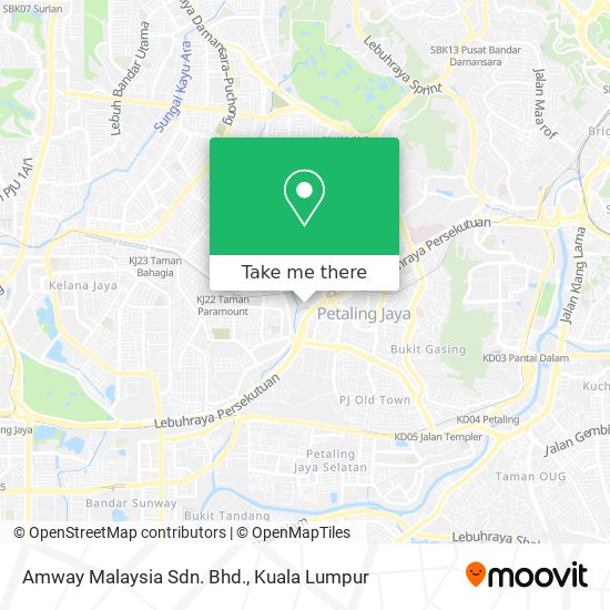 Amway Malaysia Sdn. Bhd. map