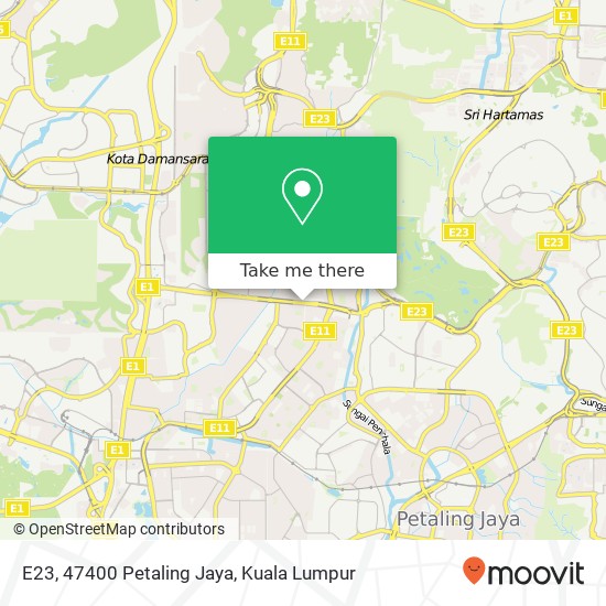 E23, 47400 Petaling Jaya map