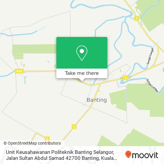 Unit Keusahawanan Politeknik Banting Selangor, Jalan Sultan Abdul Samad 42700 Banting map