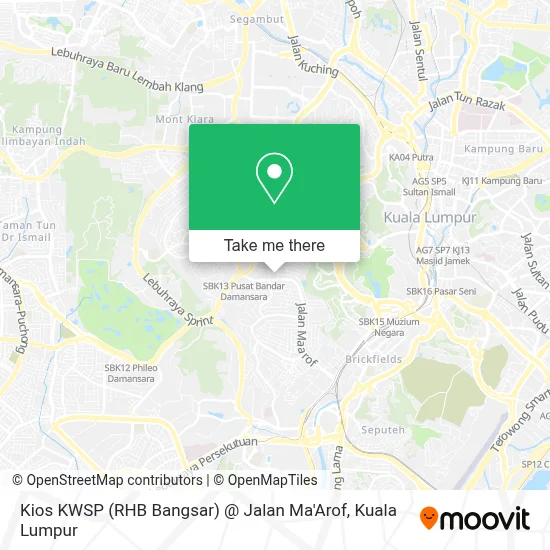 Kios KWSP (RHB Bangsar) @ Jalan Ma'Arof map