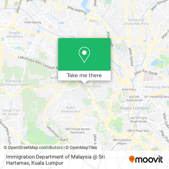 Immigration Department of Malaysia @ Sri Hartamas map