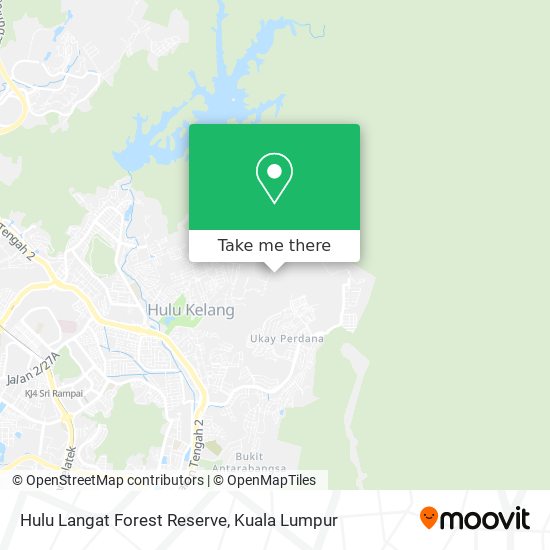 Hulu Langat Forest Reserve map
