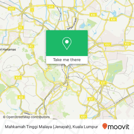 Peta Mahkamah Tinggi Malaya (Jenayah)