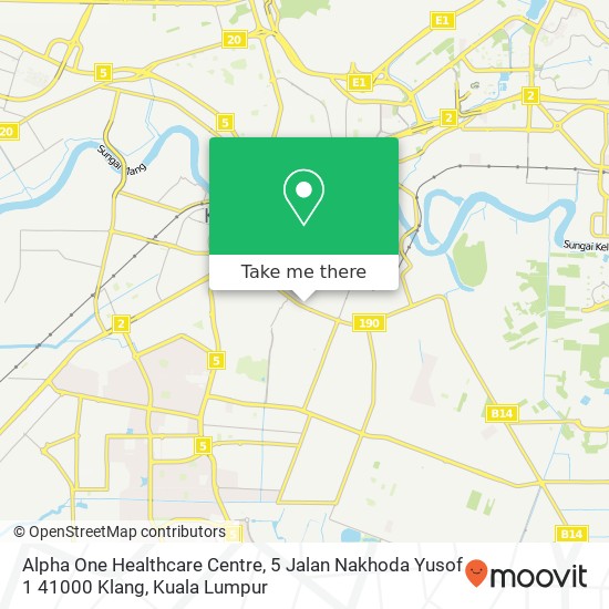 Alpha One Healthcare Centre, 5 Jalan Nakhoda Yusof 1 41000 Klang map