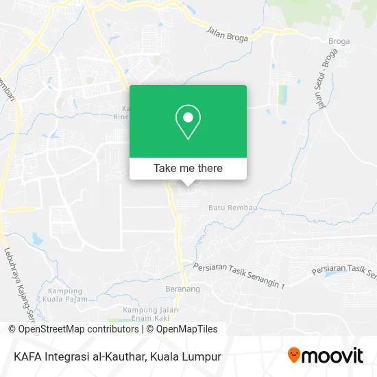 KAFA Integrasi al-Kauthar map