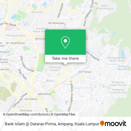 Peta Bank Islam @ Dataran Prima, Ampang