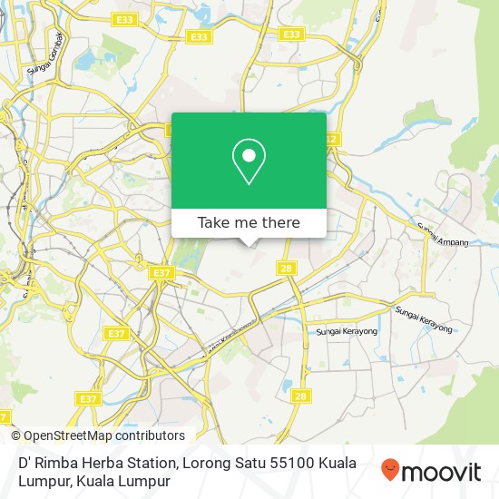 D' Rimba Herba Station, Lorong Satu 55100 Kuala Lumpur map