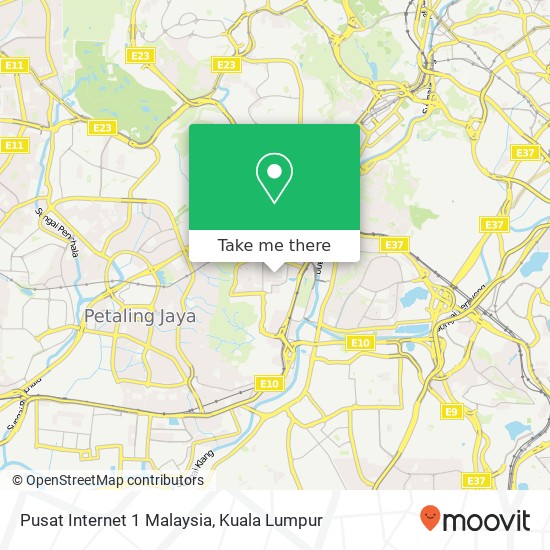 Peta Pusat Internet 1 Malaysia