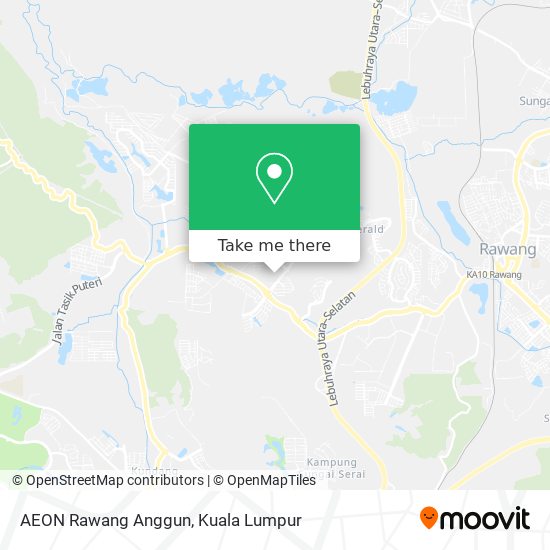 AEON Rawang Anggun map