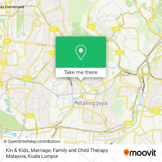 Kin & Kids, Marriage, Family and Child Therapy Malaysia map