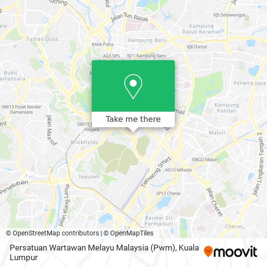 Persatuan Wartawan Melayu Malaysia (Pwm) map