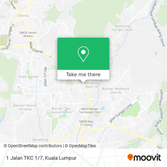 Peta 1 Jalan TKC 1/7